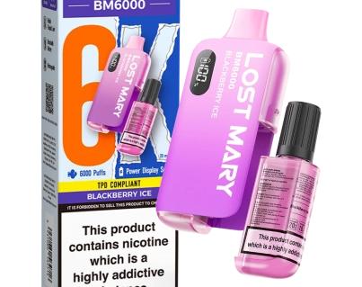 Blackberry Ice Lost Mary BM6000 Big Puff Vape