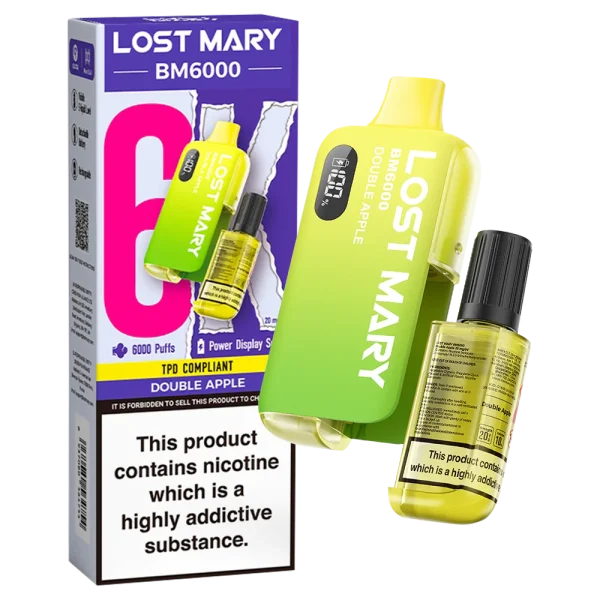 Double Apple Lost Mary BM6000 Big Puff Vape