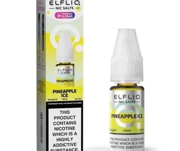 ElfLiq Nic Salt 10ml - Liquido per sigaretta elettronica Pineapple Ice Elf Bar
