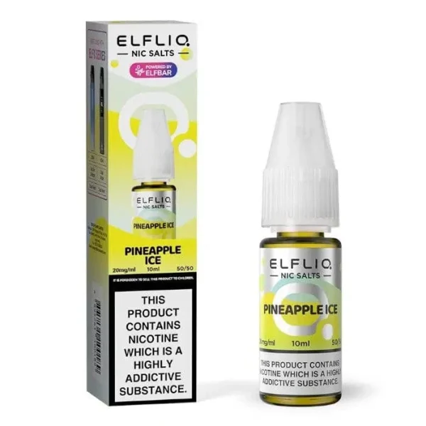 ElfLiq Nic Salt 10ml - Liquido per sigaretta elettronica Pineapple Ice Elf Bar