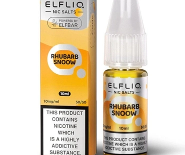 ElfLiq Nic Salt 10ml - Rhubarb Snoow - Liquido per sigaretta elettronica Elf Bar
