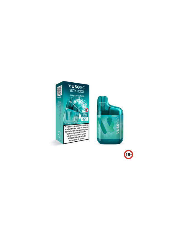 Vuse GO Box 1000 Peppermint Ice Pod Mod Usa e Getta - 1000 Puff