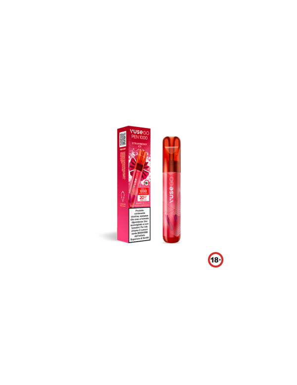 Vuse GO Pen 1000 Strawberry Ice Pod Mod Usa e Getta - 1000 Puff