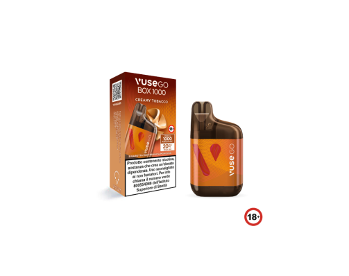 Vuse GO Box 1000 Creamy Tobacco Pod Mod Usa e Getta - 1000 Puff