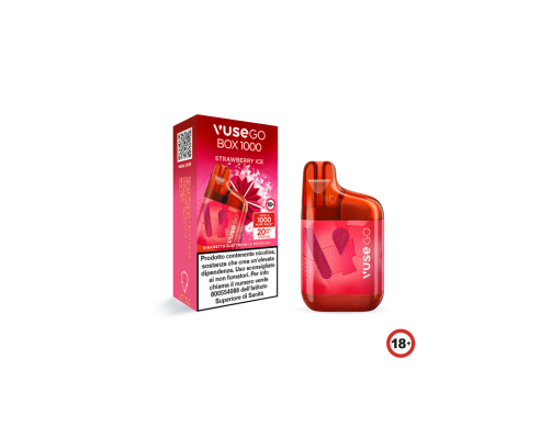 Vuse GO Box 1000 Strawberry Ice Pod Mod Usa e Getta - 1000 Puff