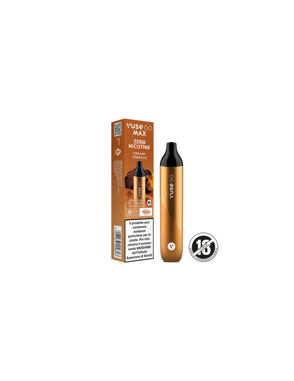 Vuse GO Max Creamy Tobacco Pod Mod Usa e Getta - 1500 Puff